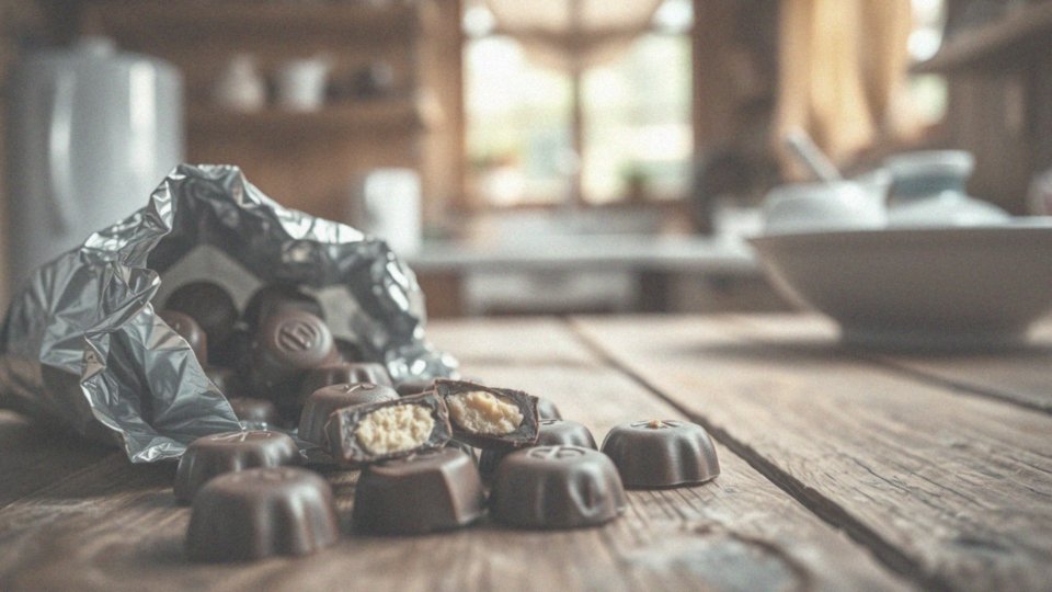 Jakie są kalorie w nugatowych cukierkach czekoladowych?