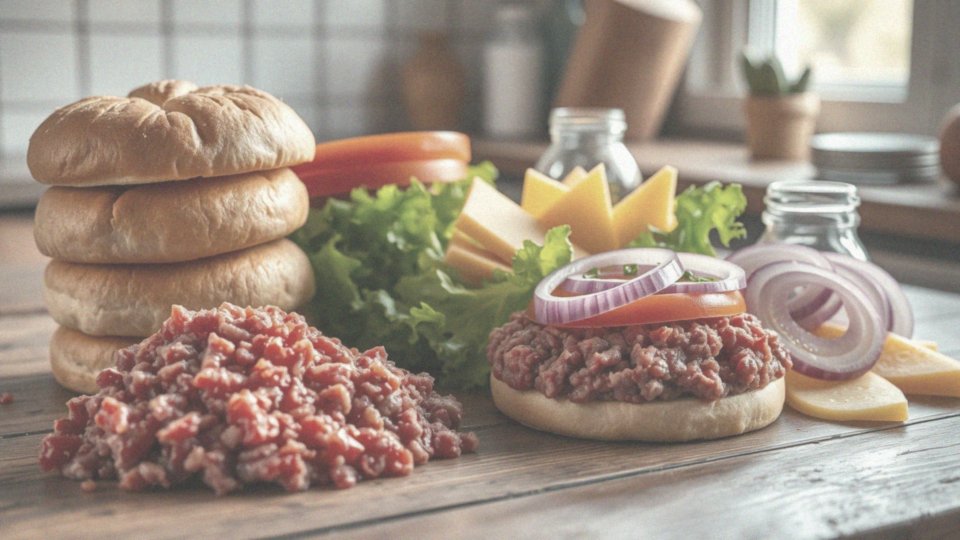 Jakie składniki są potrzebne do hamburgera?