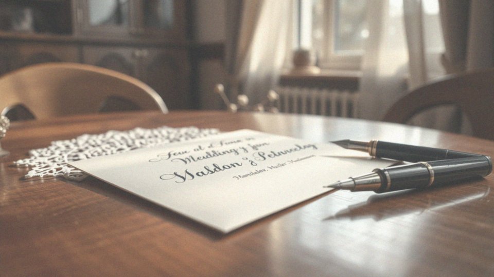 W jaki sposób wyraża się szacunek dla nowożeńców poprzez podpisanie koperty?