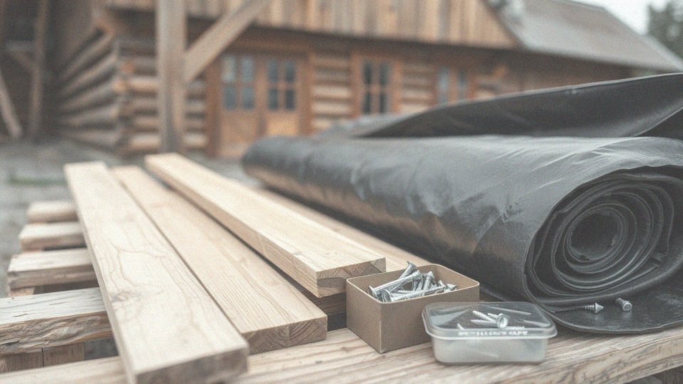 Jakie materiały są potrzebne do montażu łat pod blachę trapezową?