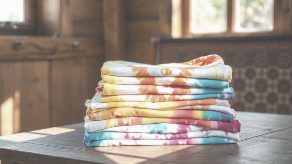 Jakie są popularne kolory koszulek tie dye?